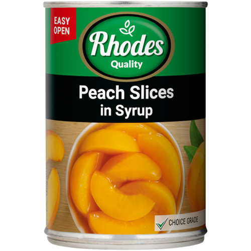 Rhodes - Peach Halves In Syrup 410g